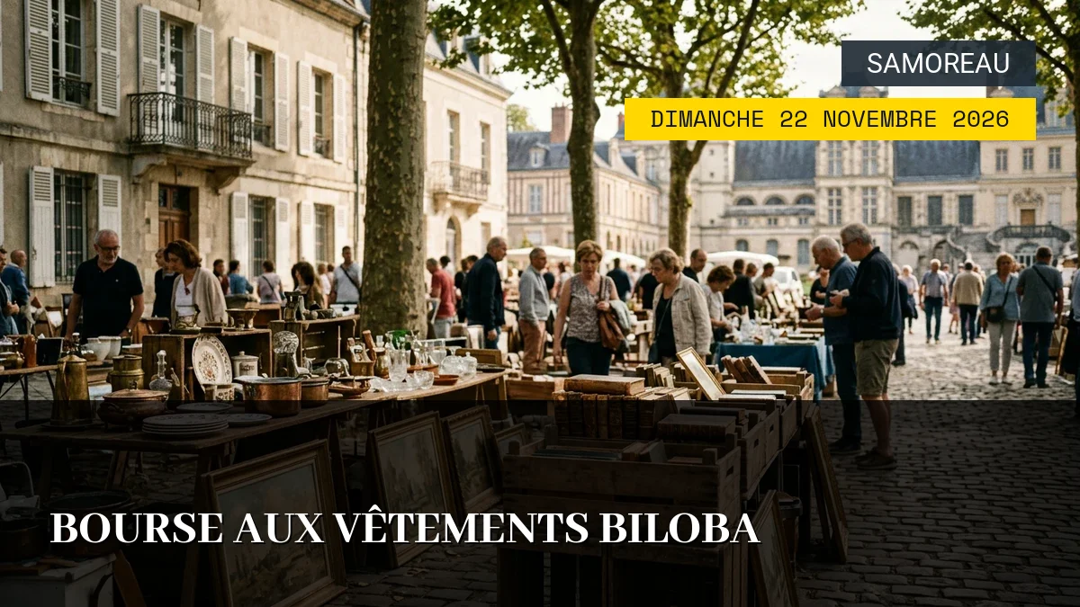 Affiche de l'événement : Bourse aux Vêtements Biloba – Dimanche 22 Novembre 2026