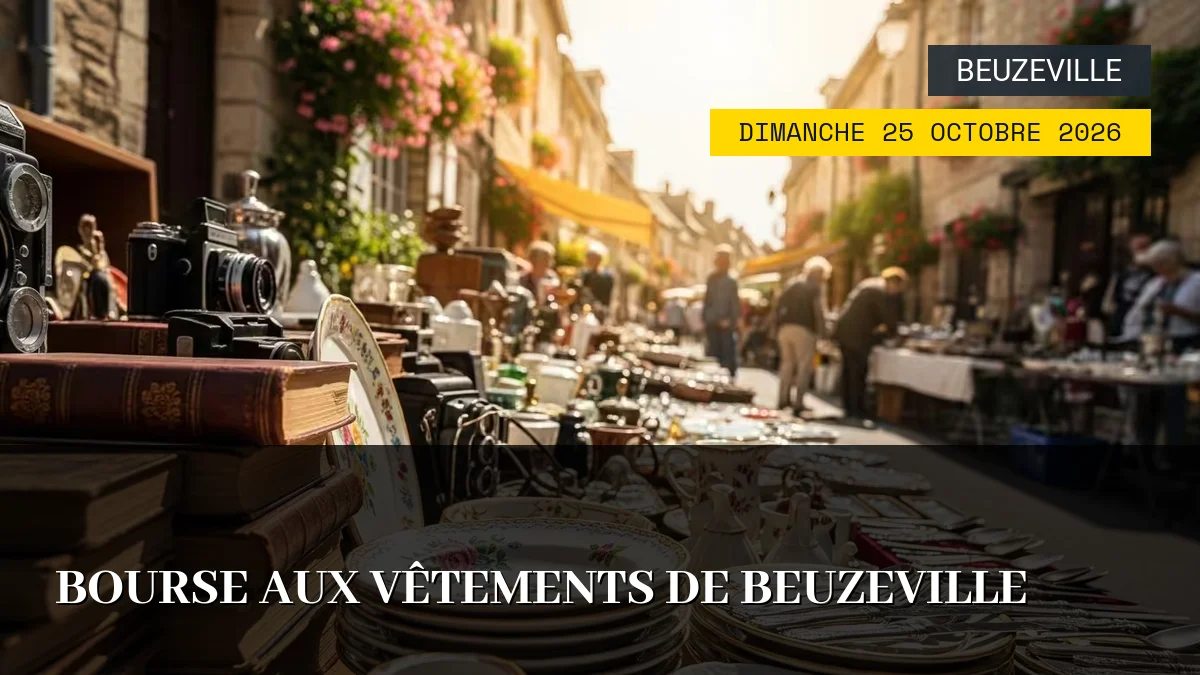 Affiche de l'événement : Bourse aux Vêtements de Beuzeville – Dimanche 25 Octobre 2026