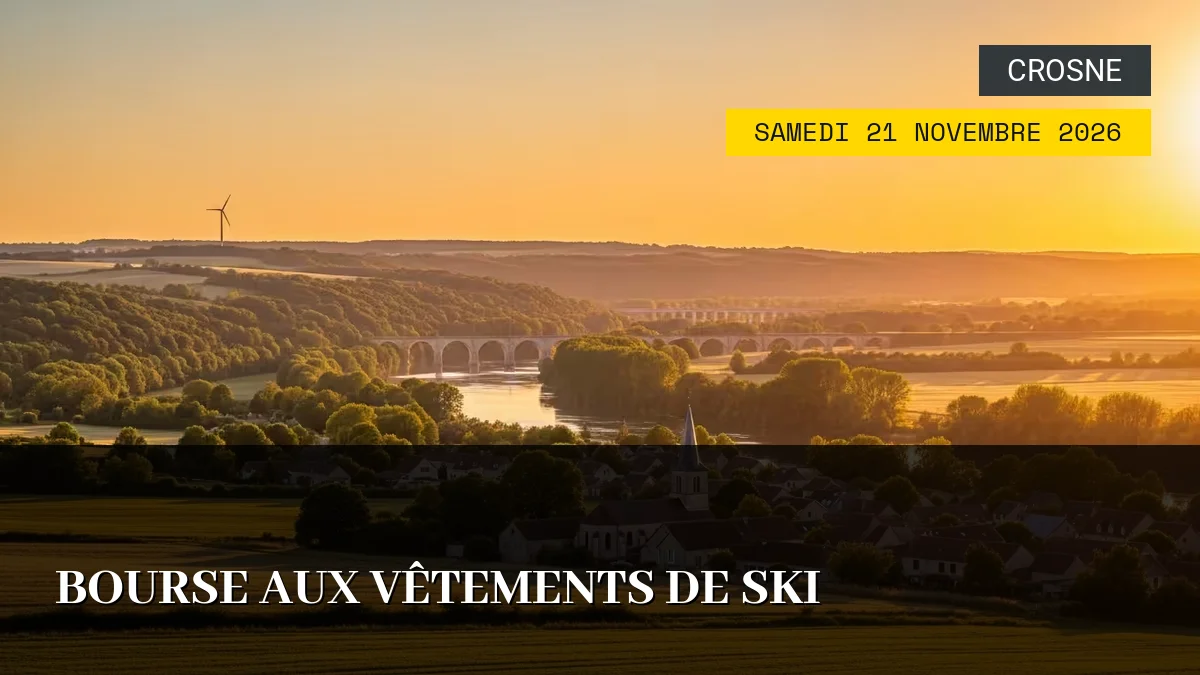 Affiche de l'événement : Bourse aux Vêtements de Ski – Samedi 21 Novembre 2026