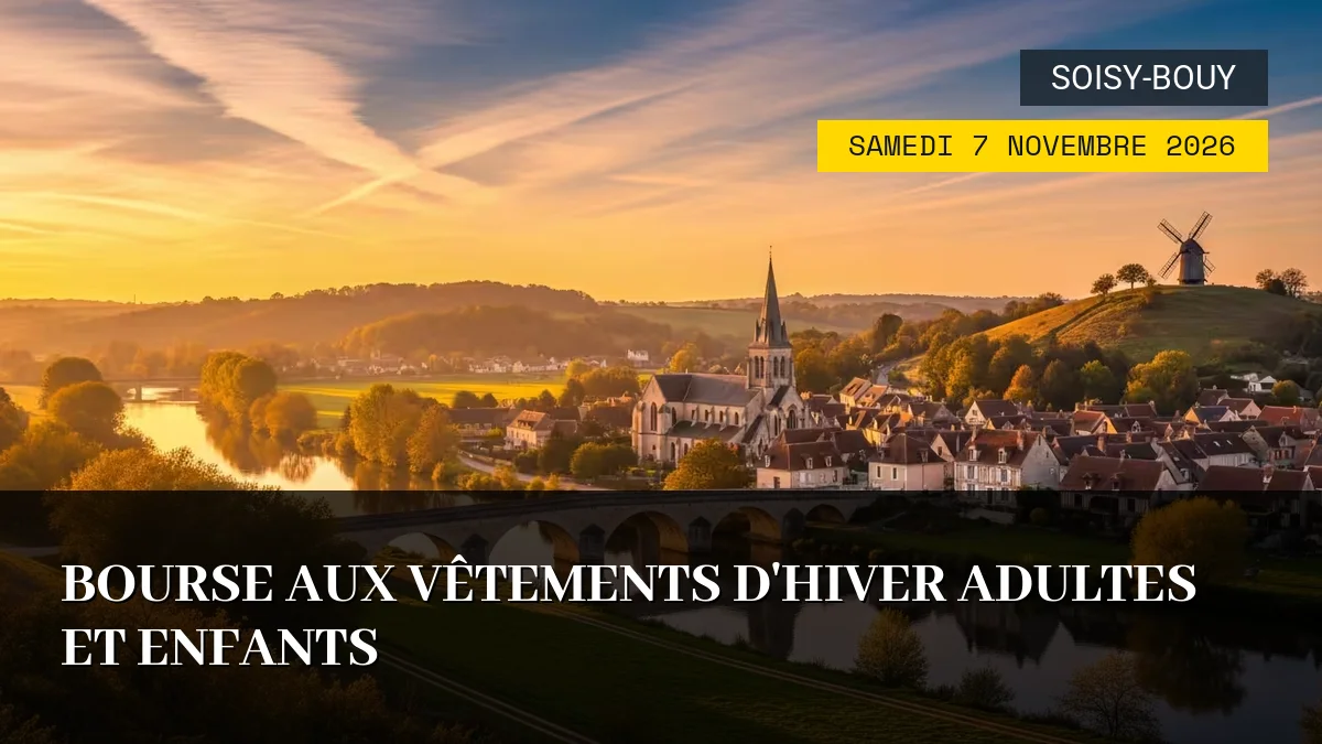 Affiche de l'événement : Bourse aux Vêtements d&rsquo;Hiver Adultes et Enfants – Samedi 7 Novembre 2026