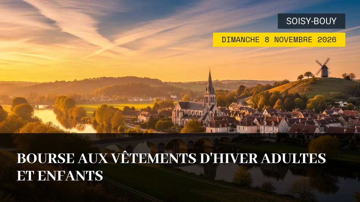 Affiche de l'événement : Bourse aux Vêtements d&rsquo;Hiver Adultes et Enfants – Dimanche 8 Novembre 2026