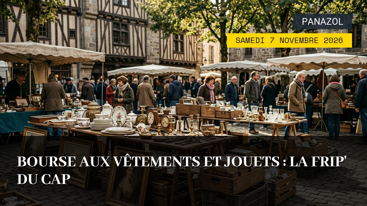 Affiche de l'événement : Bourse aux Vêtements et Jouets : La Frip&rsquo; du CAP – Samedi 7 Novembre 2026