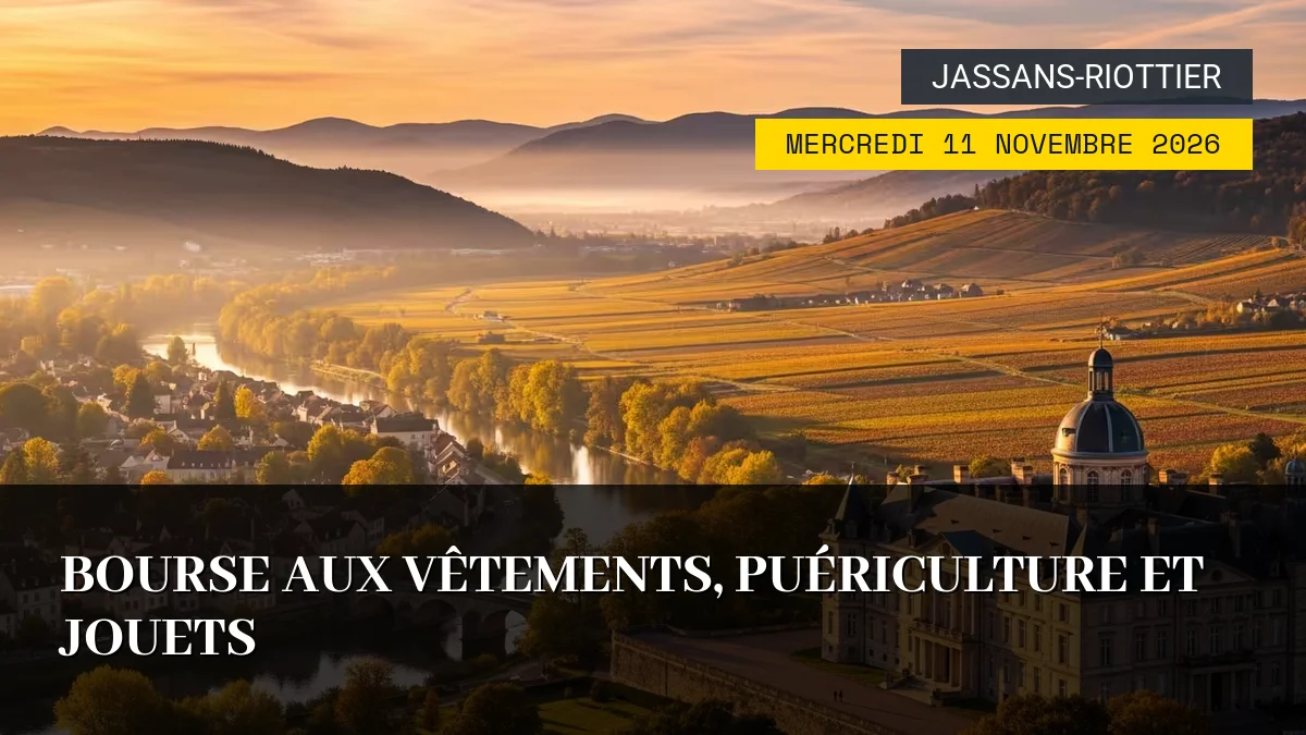 Affiche de l'événement : Bourse aux vêtements, puériculture et jouets – Mercredi 11 Novembre 2026