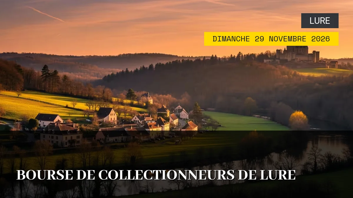 Affiche de l'événement : Bourse de Collectionneurs de Lure – Dimanche 29 Novembre 2026