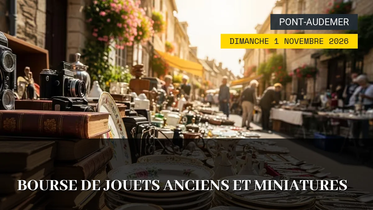 Affiche de l'événement : Bourse de Jouets Anciens et Miniatures – Dimanche 1 Novembre 2026