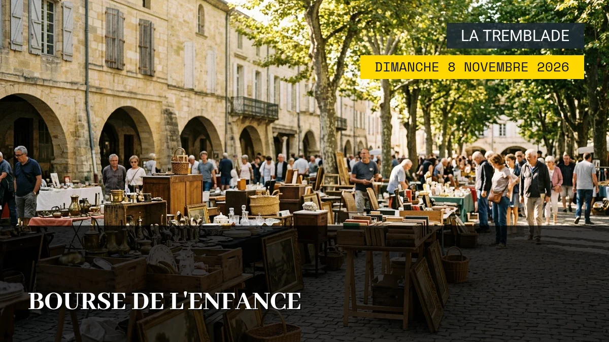 Affiche de l'événement : Bourse de l&rsquo;Enfance – Dimanche 8 Novembre 2026