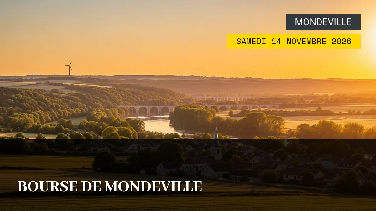 Affiche de l'événement : Bourse de Mondeville – Samedi 14 Novembre 2026