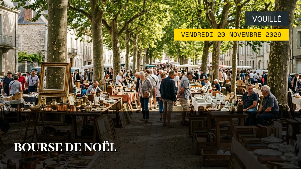 Affiche de l'événement : Bourse de Noël – Vendredi 20 Novembre 2026