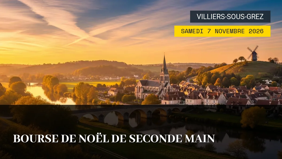 Affiche de l'événement : Bourse de Noël de Seconde Main – Samedi 7 Novembre 2026