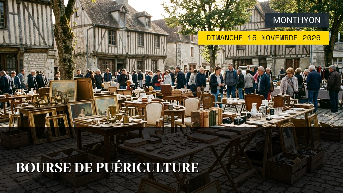 Affiche de l'événement : Bourse de puériculture – Dimanche 15 Novembre 2026