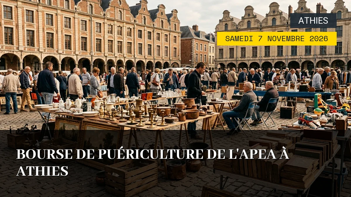 Affiche de l'événement : Bourse de Puériculture de l&rsquo;APEA à Athies – Samedi 7 Novembre 2026