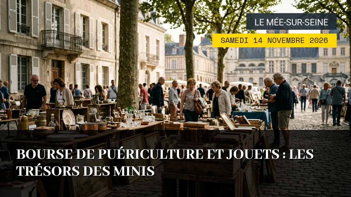Affiche de l'événement : Bourse de Puériculture et Jouets : Les Trésors des Minis – Samedi 14 Novembre 2026