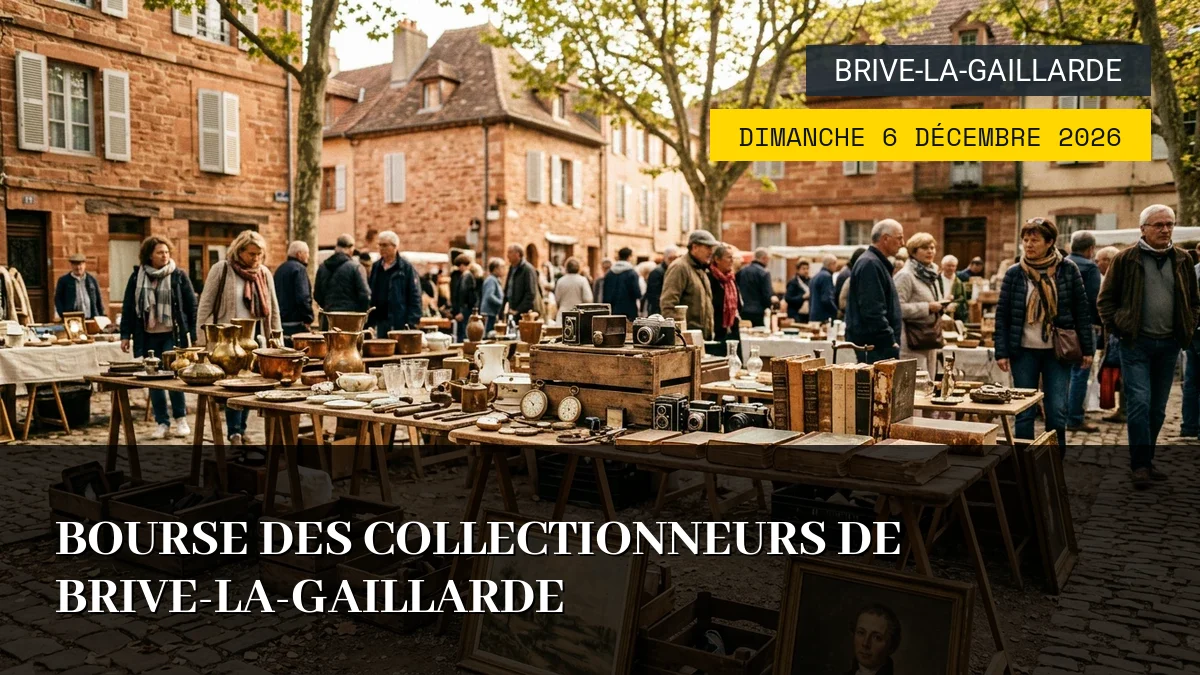 Affiche de l'événement : Bourse des Collectionneurs de Brive-la-Gaillarde – Dimanche 6 Décembre 2026