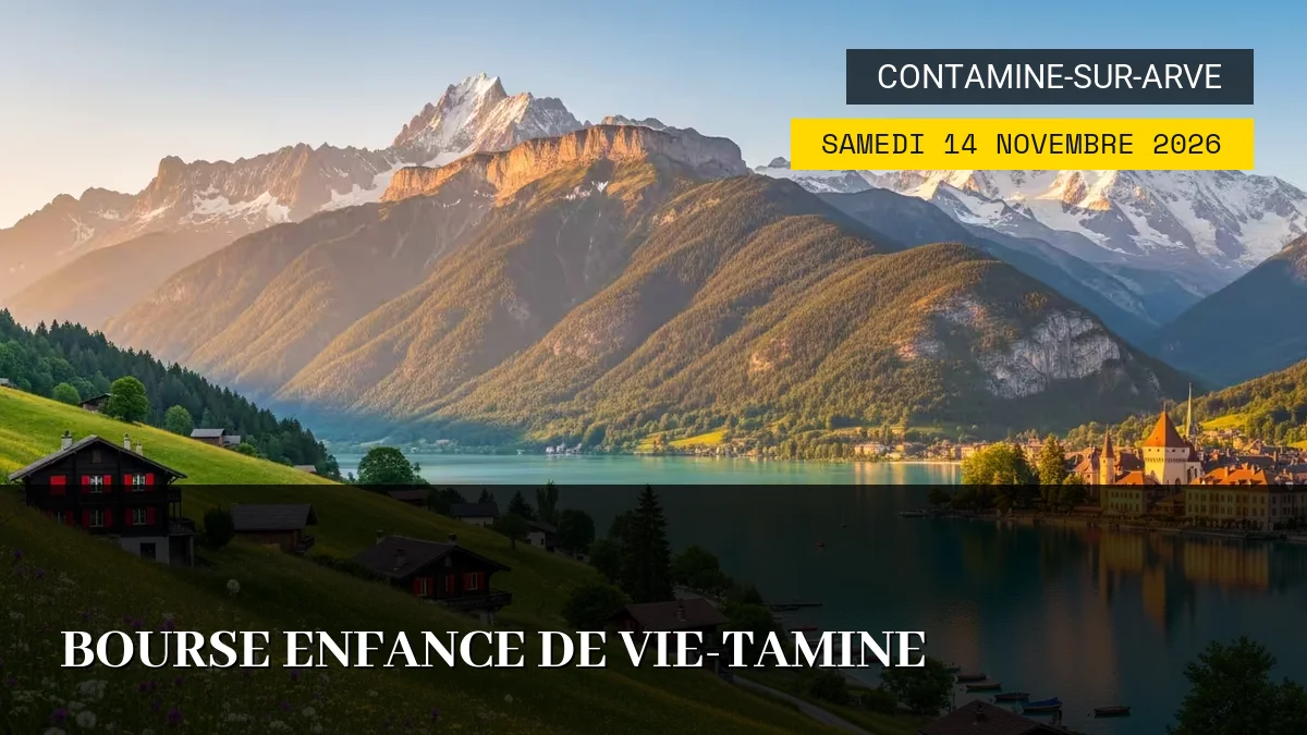 Affiche de l'événement : Bourse Enfance de Vie-tamine – Samedi 14 Novembre 2026