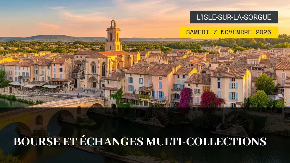Affiche de l'événement : Bourse et Échanges Multi-collections – Samedi 7 Novembre 2026