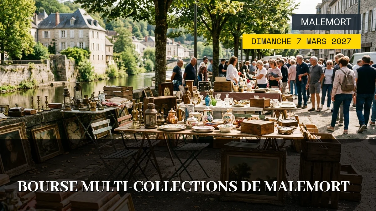 Affiche de l'événement : Bourse Multi-Collections de Malemort – Dimanche 7 Mars 2027