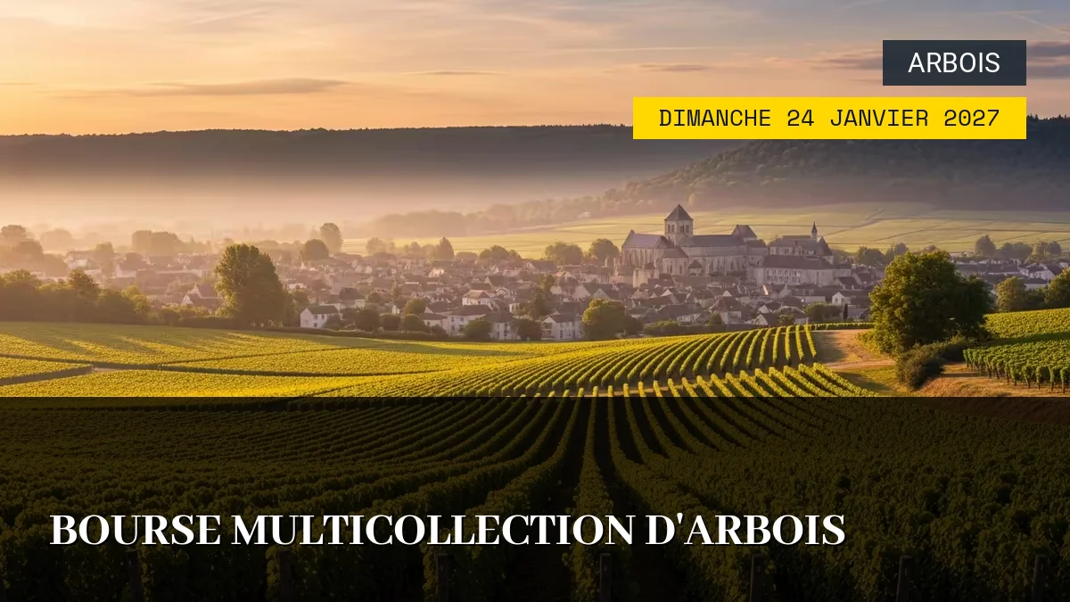 Affiche de l'événement : Bourse Multicollection d&rsquo;Arbois – Dimanche 24 Janvier 2027