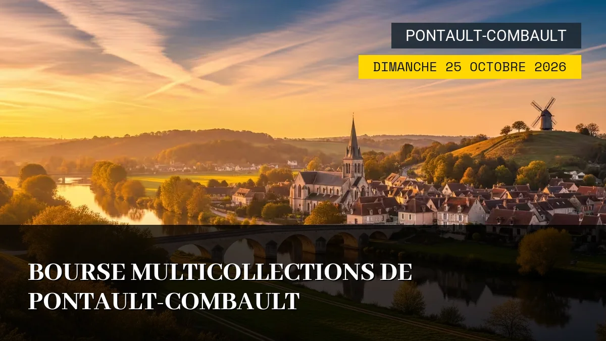 Affiche de l'événement : Bourse Multicollections de Pontault-Combault – Dimanche 25 Octobre 2026
