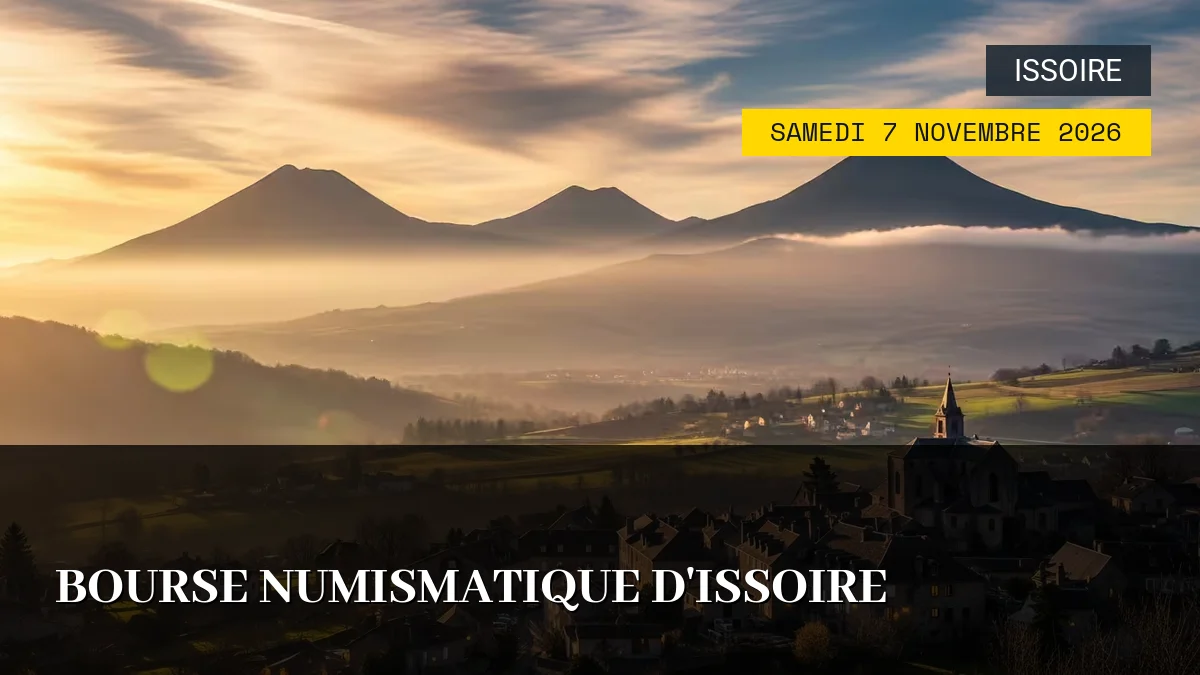 Affiche de l'événement : Bourse Numismatique d&rsquo;Issoire – Samedi 7 Novembre 2026