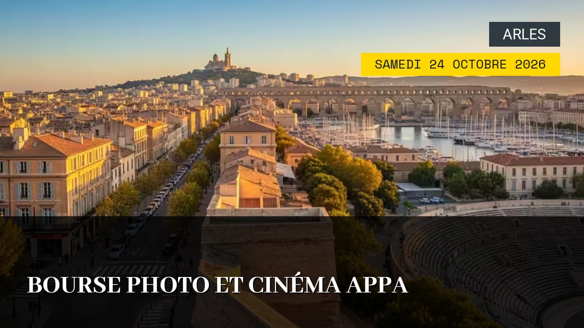 Affiche de l'événement : Bourse Photo et Cinéma APPA – Samedi 24 Octobre 2026