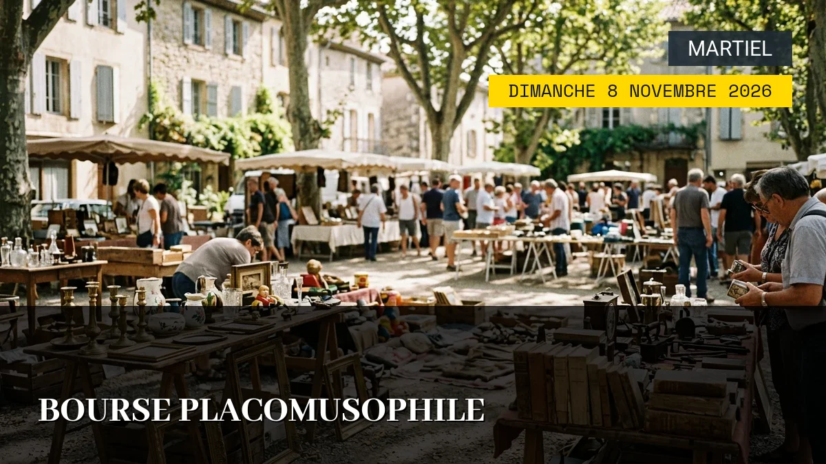 Affiche de l'événement : Bourse Placomusophile – Dimanche 8 Novembre 2026