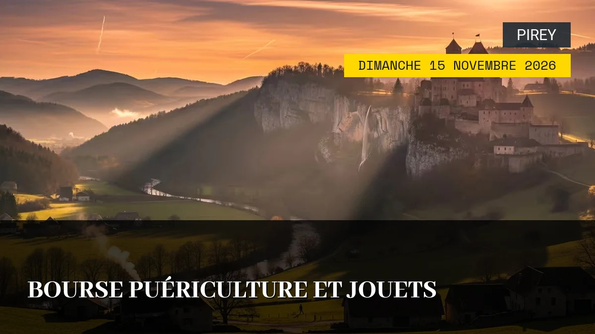 Affiche de l'événement : Bourse Puériculture et Jouets – Dimanche 15 Novembre 2026