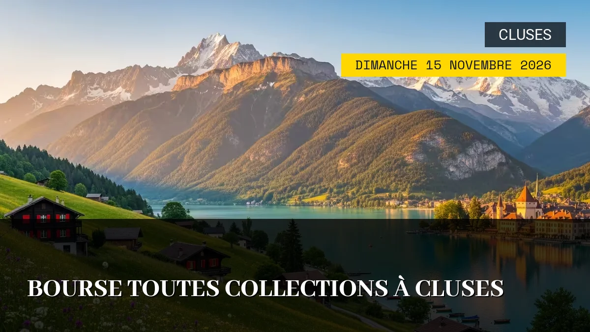 Affiche de l'événement : Bourse Toutes Collections à Cluses – Dimanche 15 Novembre 2026