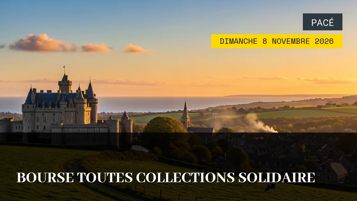 Affiche de l'événement : Bourse Toutes Collections Solidaire – Dimanche 8 Novembre 2026
