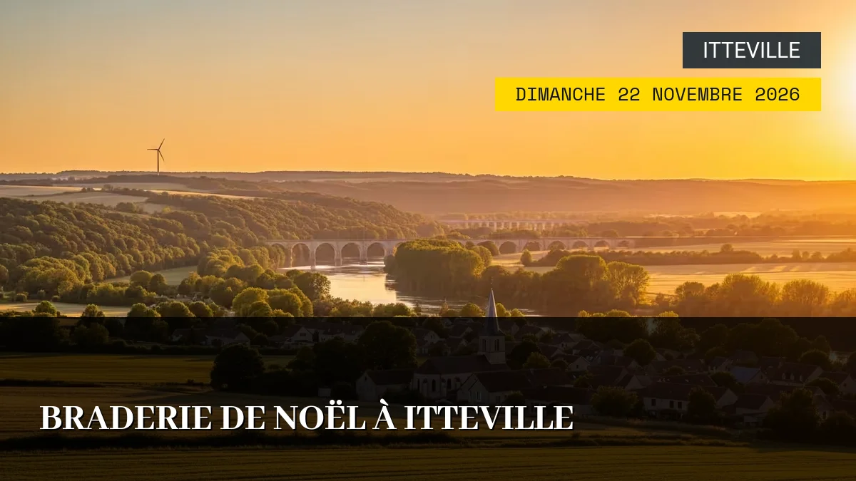 Affiche de l'événement : Braderie de Noël à Itteville – Dimanche 22 Novembre 2026