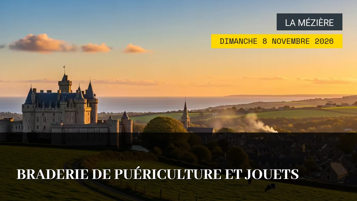 Affiche de l'événement : Braderie de Puériculture et Jouets – Dimanche 8 Novembre 2026