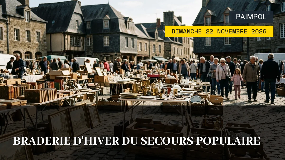 Affiche de l'événement : Braderie d&rsquo;Hiver du Secours Populaire – Dimanche 22 Novembre 2026