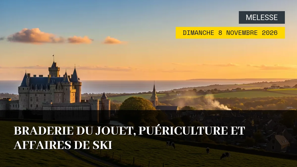 Affiche de l'événement : Braderie du Jouet, Puériculture et Affaires de Ski – Dimanche 8 Novembre 2026