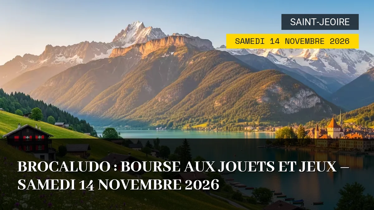 Affiche de l'événement : Brocaludo : Bourse aux Jouets et Jeux – Samedi 14 Novembre 2026