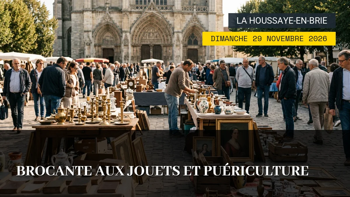 Affiche de l'événement : Brocante aux Jouets et Puériculture – Dimanche 29 Novembre 2026