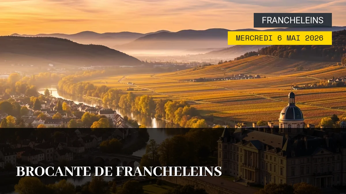 Affiche de l'événement : Brocante de Francheleins – Mercredi 6 Mai 2026
