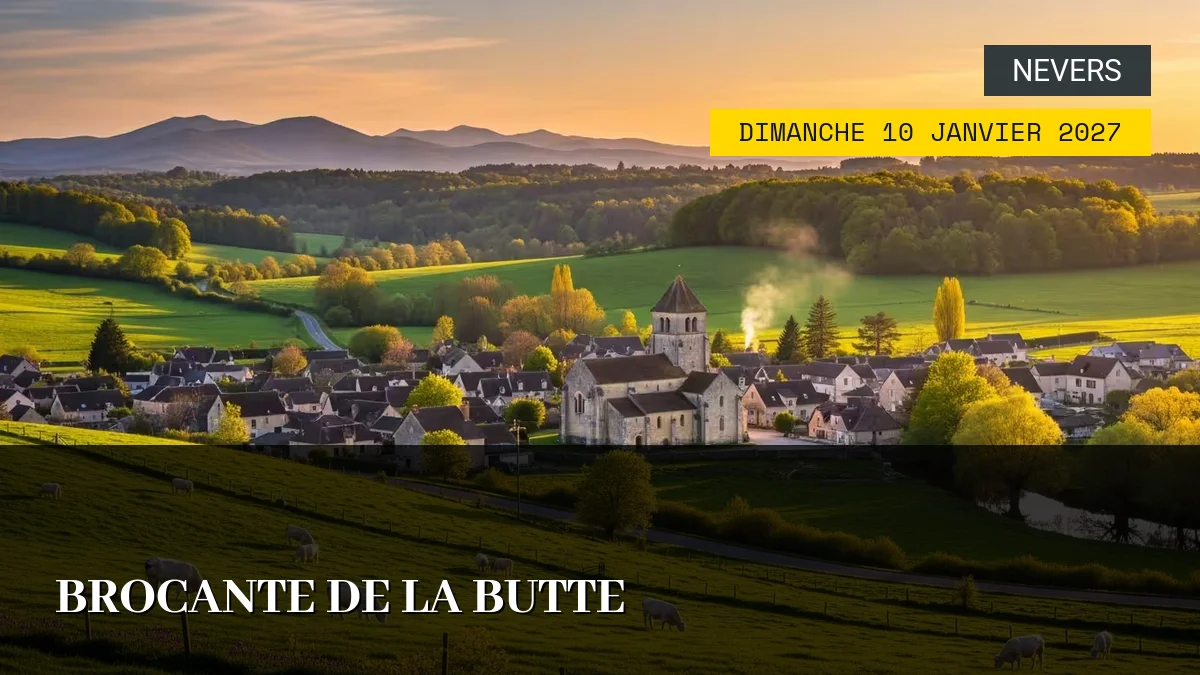 Affiche de l'événement : Brocante de la Butte – Dimanche 10 Janvier 2027