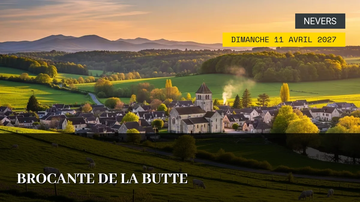 Affiche de l'événement : Brocante de la Butte – Dimanche 11 Avril 2027