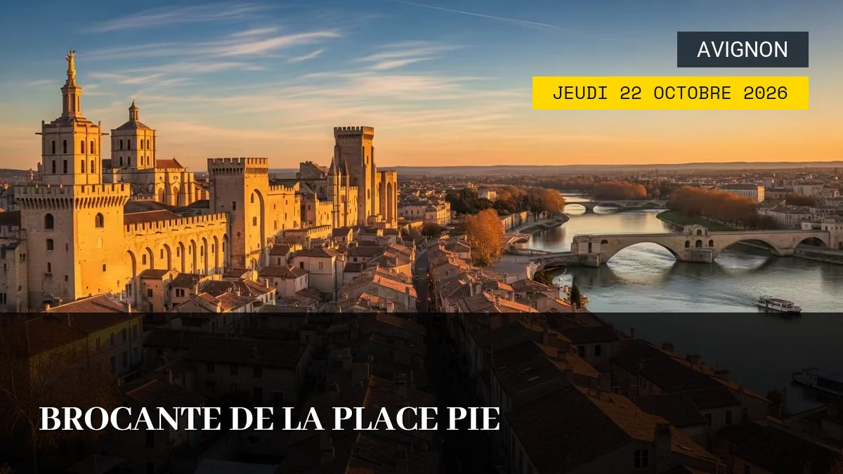 Affiche de l'événement : Brocante de la Place Pie – Jeudi 22 Octobre 2026
