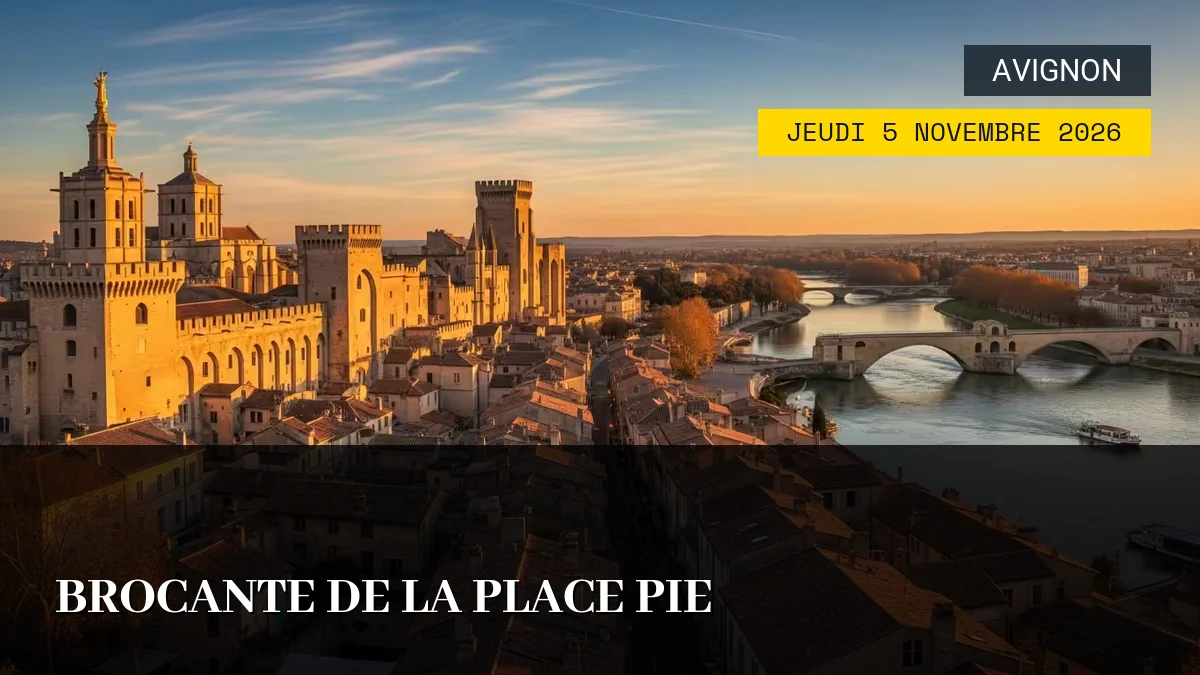 Affiche de l'événement : Brocante de la Place Pie – Jeudi 5 Novembre 2026