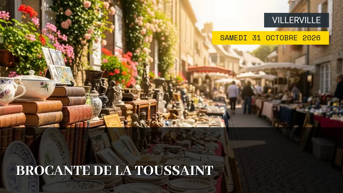 Affiche de l'événement : Brocante de la Toussaint – Samedi 31 Octobre 2026