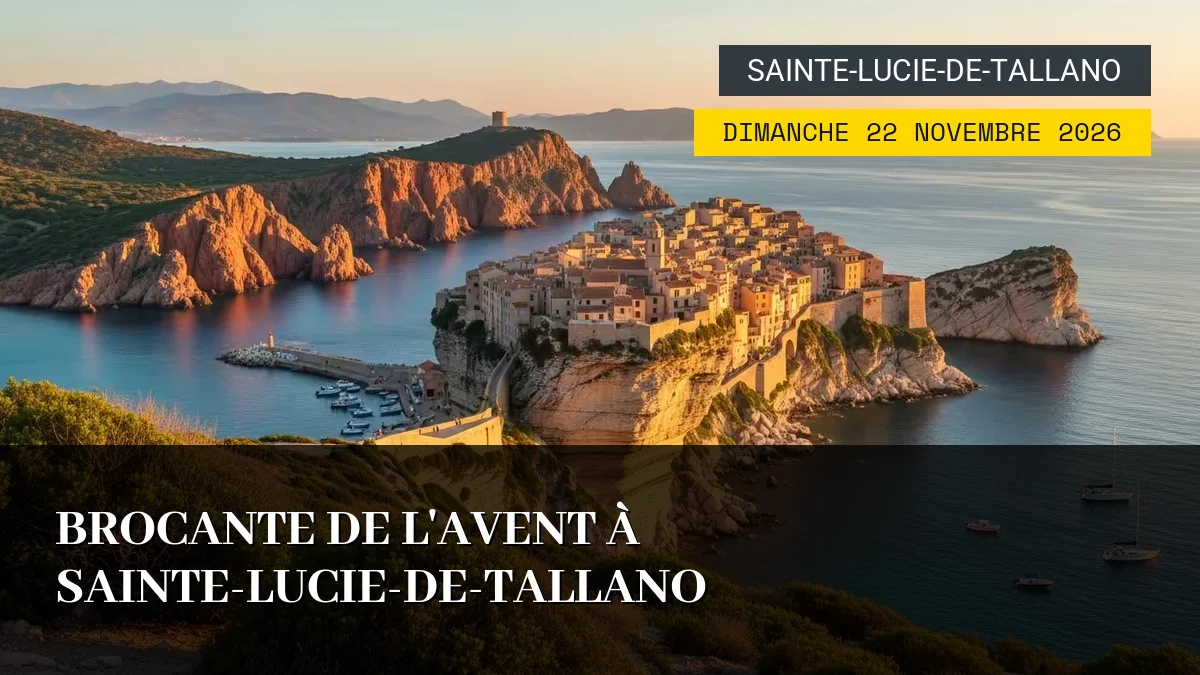 Affiche de l'événement : Brocante de l&rsquo;Avent à Sainte-Lucie-de-Tallano – Dimanche 22 Novembre 2026
