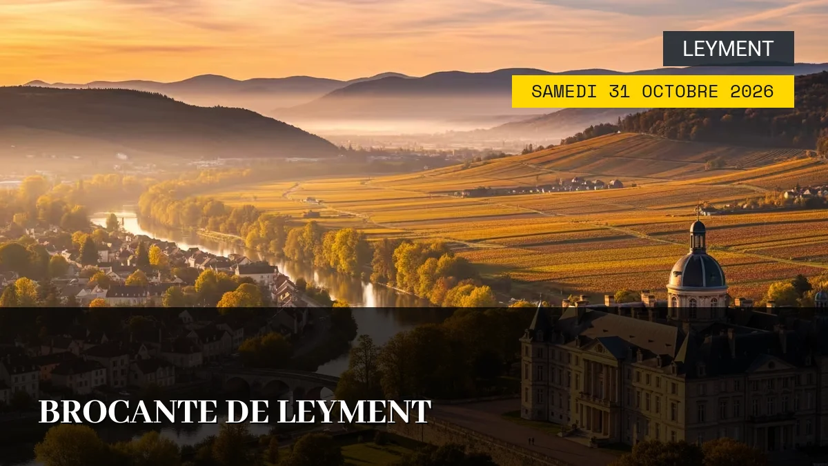 Affiche de l'événement : Brocante de Leyment – Samedi 31 Octobre 2026