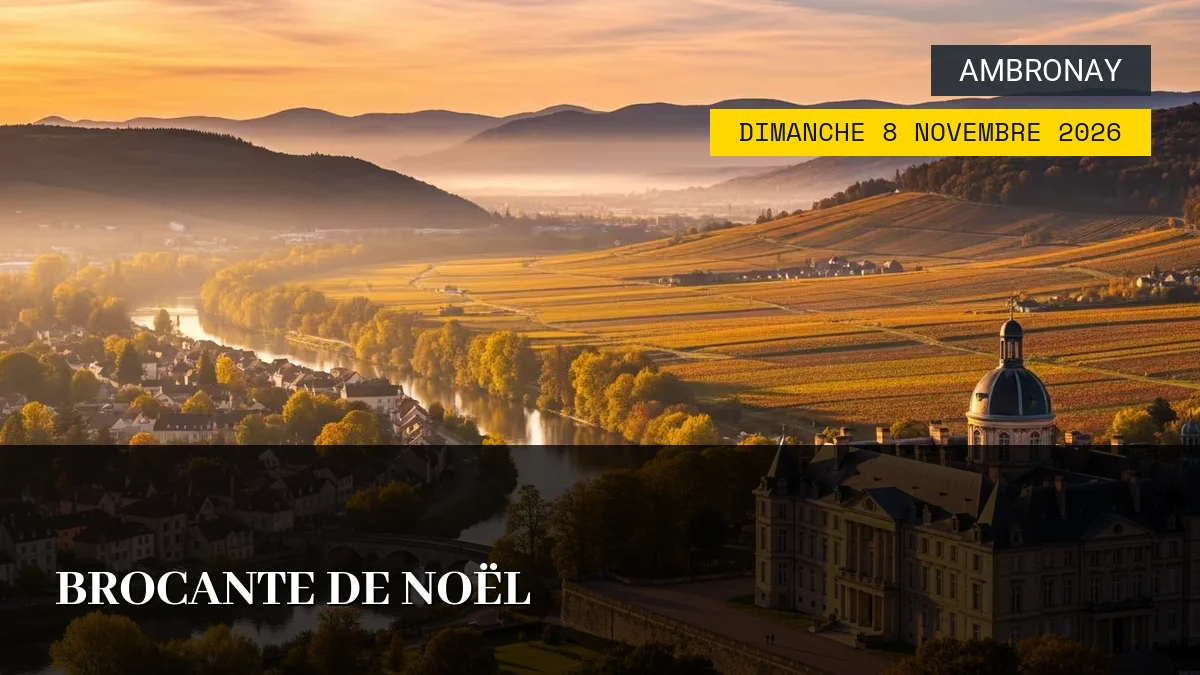 Affiche de l'événement : Brocante de Noël – Dimanche 8 Novembre 2026