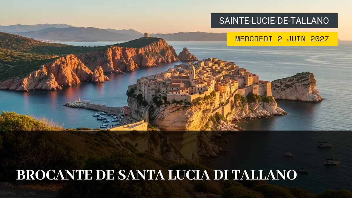 Affiche de l'événement : Brocante de Santa Lucia di Tallano – Mercredi 2 Juin 2027