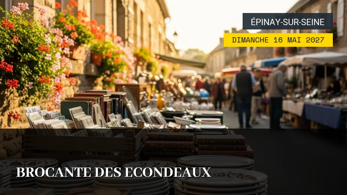 Affiche de l'événement : Brocante des Econdeaux – Dimanche 16 Mai 2027