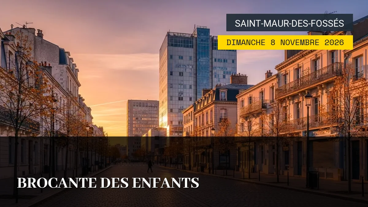 Affiche de l'événement : Brocante des Enfants – Dimanche 8 Novembre 2026