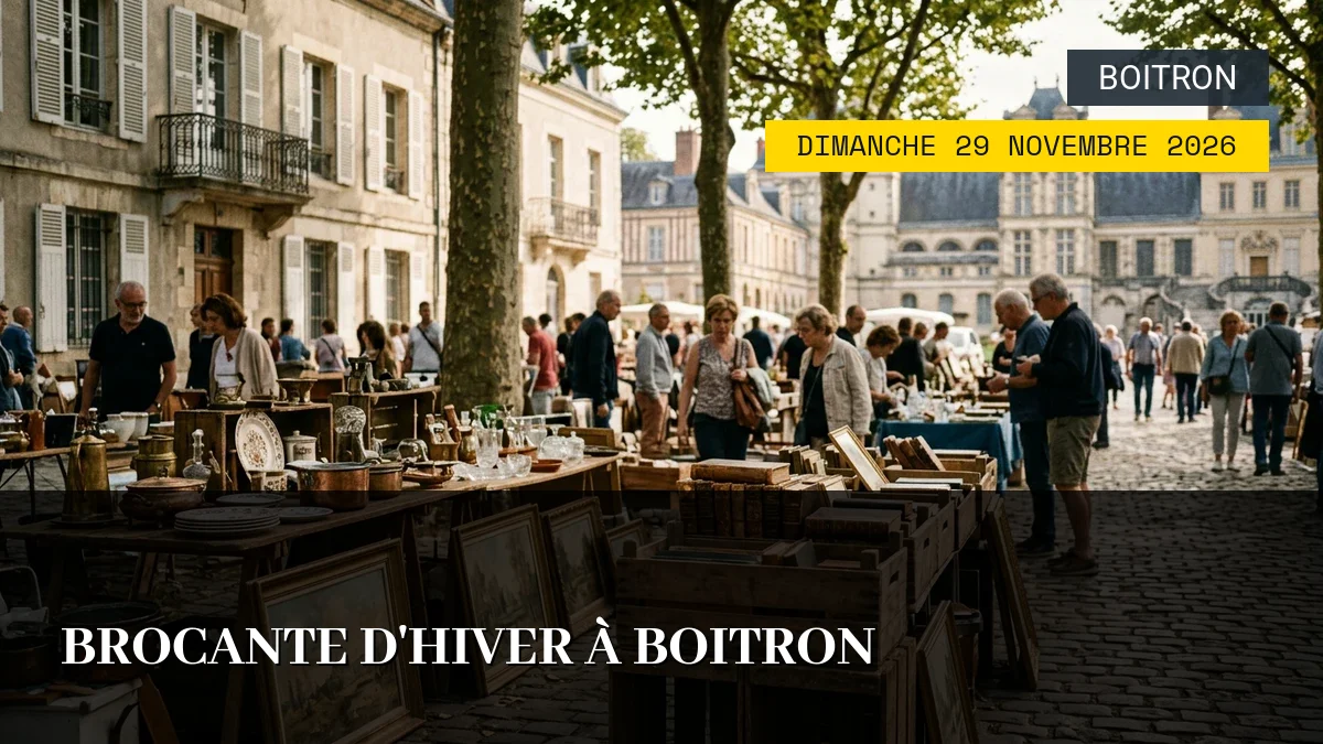 Affiche de l'événement : Brocante d&rsquo;Hiver à Boitron – Dimanche 29 Novembre 2026
