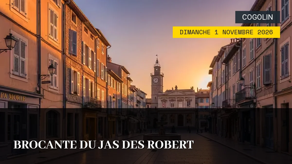 Affiche de l'événement : Brocante du Jas des Robert – Dimanche 1 Novembre 2026