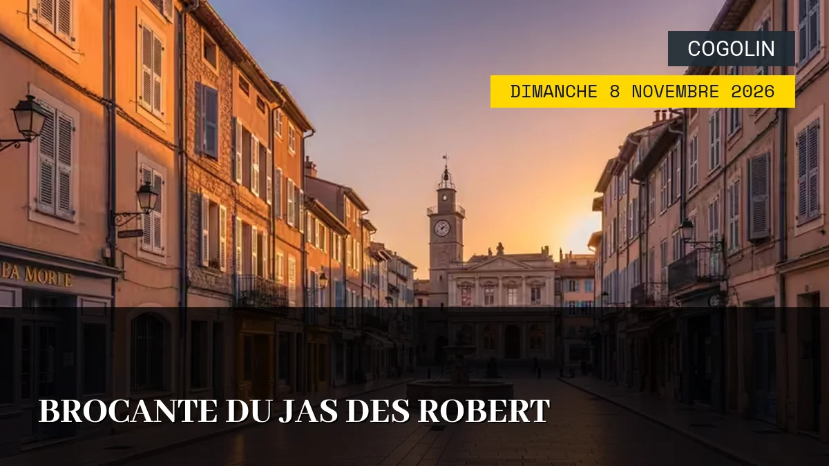 Affiche de l'événement : Brocante du Jas des Robert – Dimanche 8 Novembre 2026