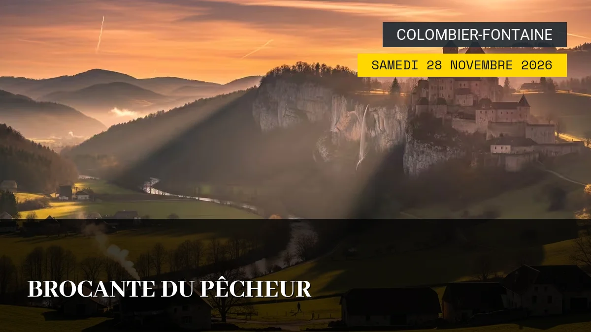 Affiche de l'événement : Brocante du Pêcheur – Samedi 28 Novembre 2026